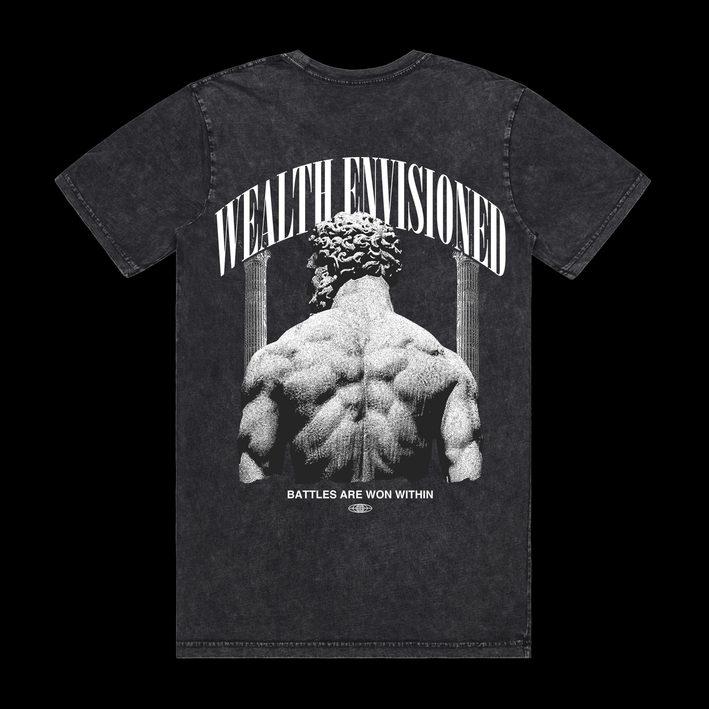 BATTLES ARE WON WITHIN - STONE WASHED T-SHIRT